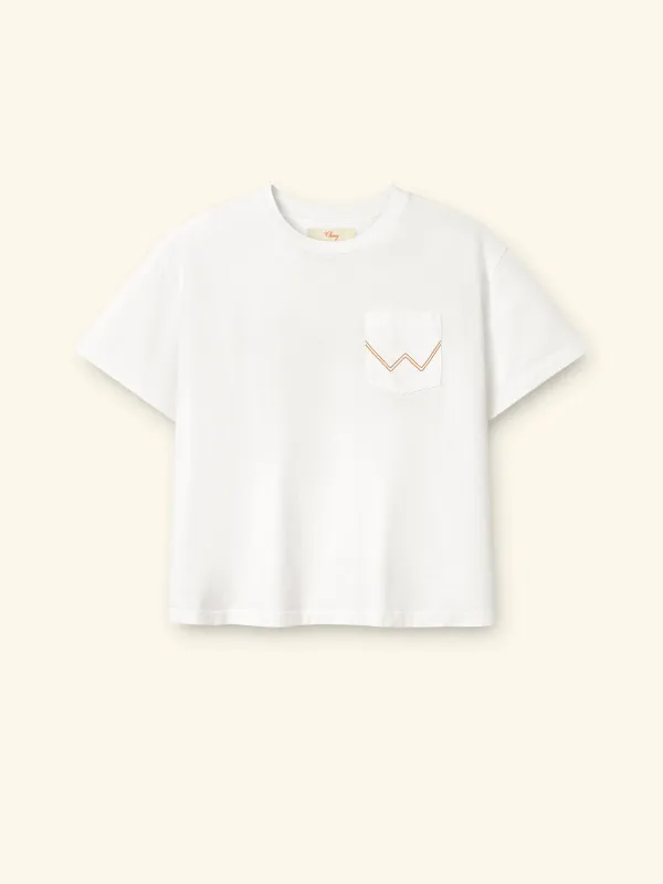Cherry x Wrangler Horsepower Pocket Tee (Cream) made by Cherry LA