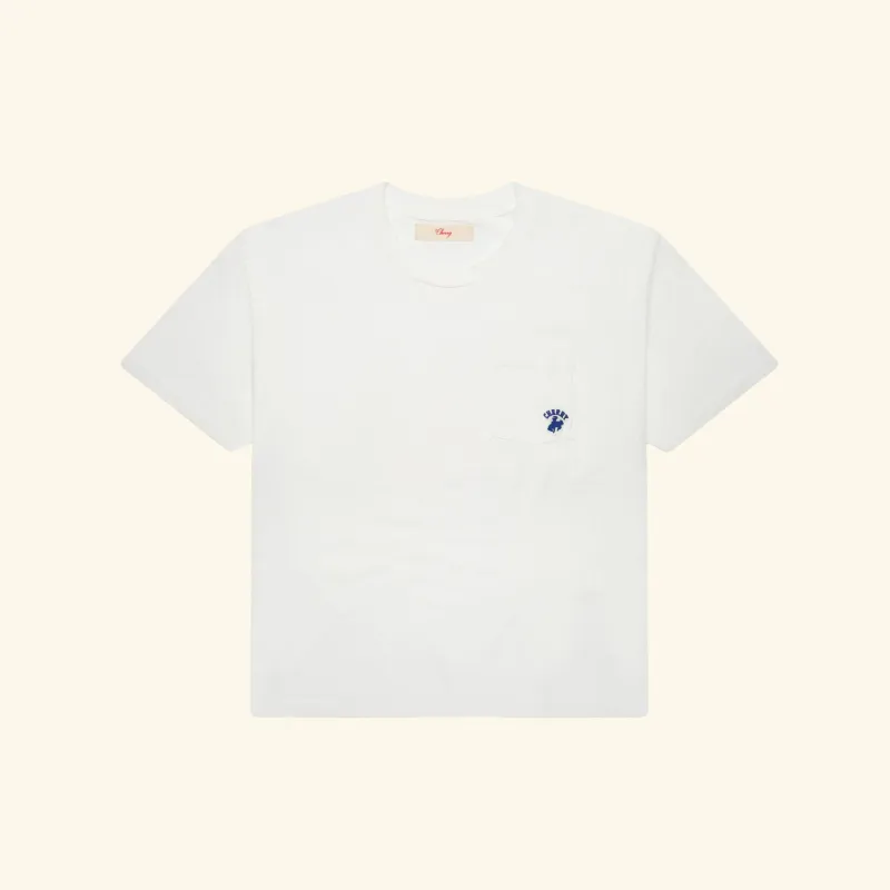 Western Athletic Classic Pocket T-Shirt (Vintage White) made by Cherry LA