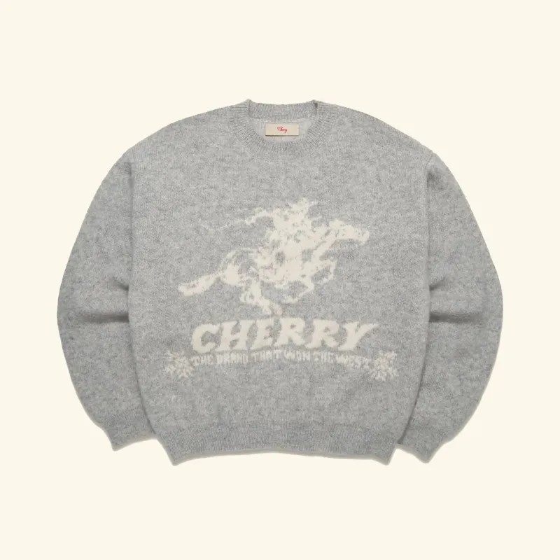 Won The West Knit Crew (Heather Grey) sold by Cherry LA