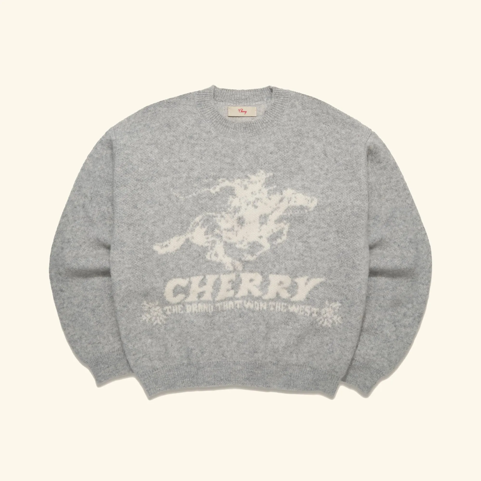 Won The West Knit Crew (Heather Grey) sold by Cherry LA
