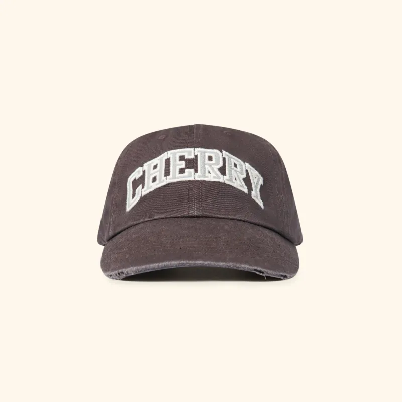 Applique 6 Panel Hat (Chocolate) sold by Cherry LA