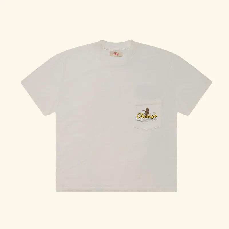 Outfitter Boxy Pocket T-Shirt (Vintage White) sold by Cherry LA