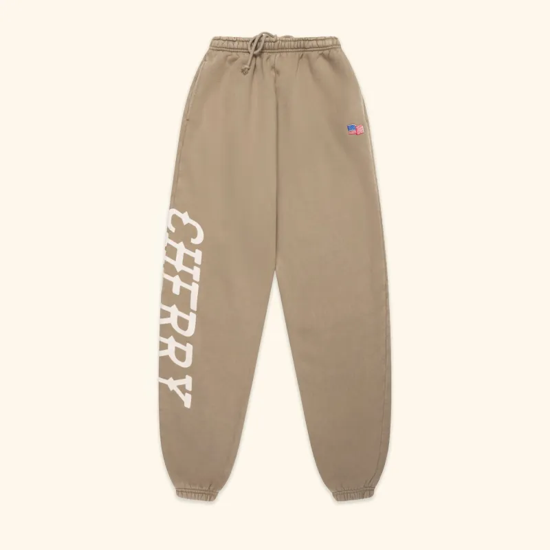 Hollywood Classic Sweatpants (Tan) sold by Cherry LA