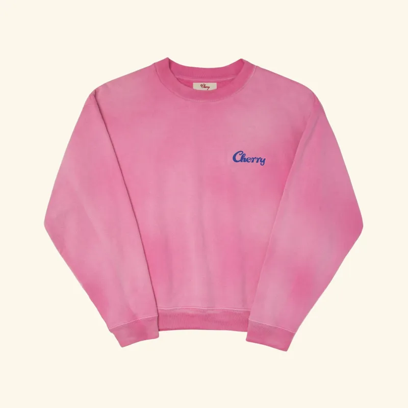 Chainstitch Logo Crewneck (Fuchsia) made by Cherry LA