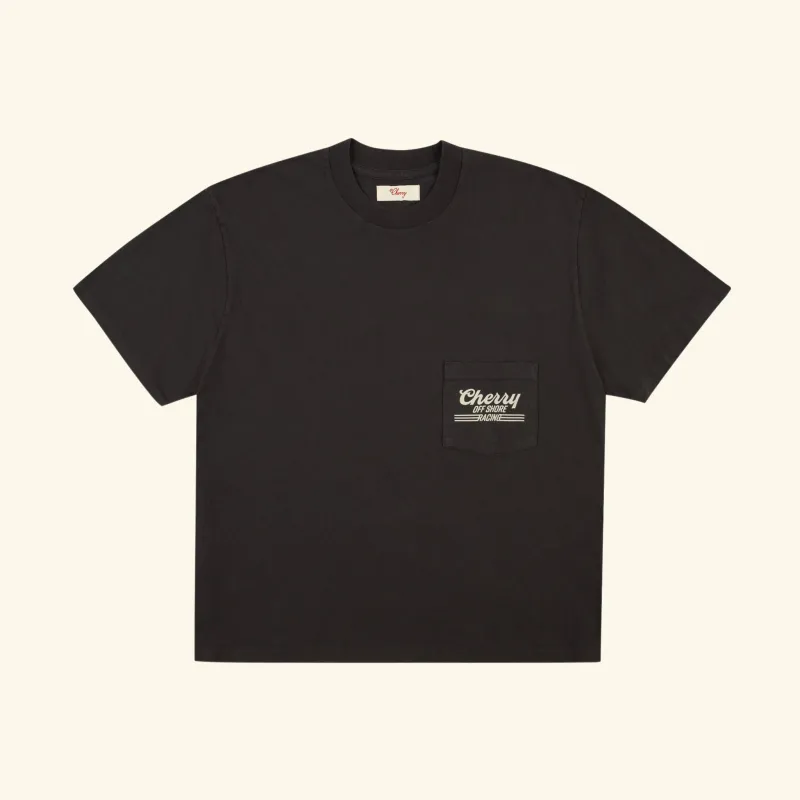 Offshore Boxy Pocket T-Shirt (Vintage Black) sold by Cherry LA