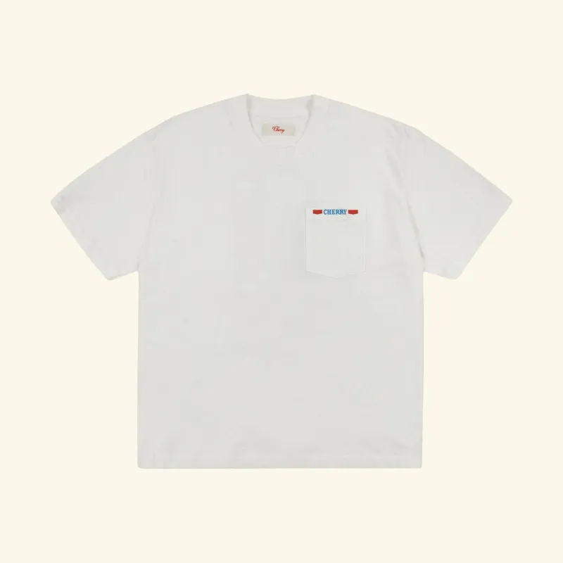 Pico Rivera Pocket T-Shirt (Vintage White) made by Cherry LA