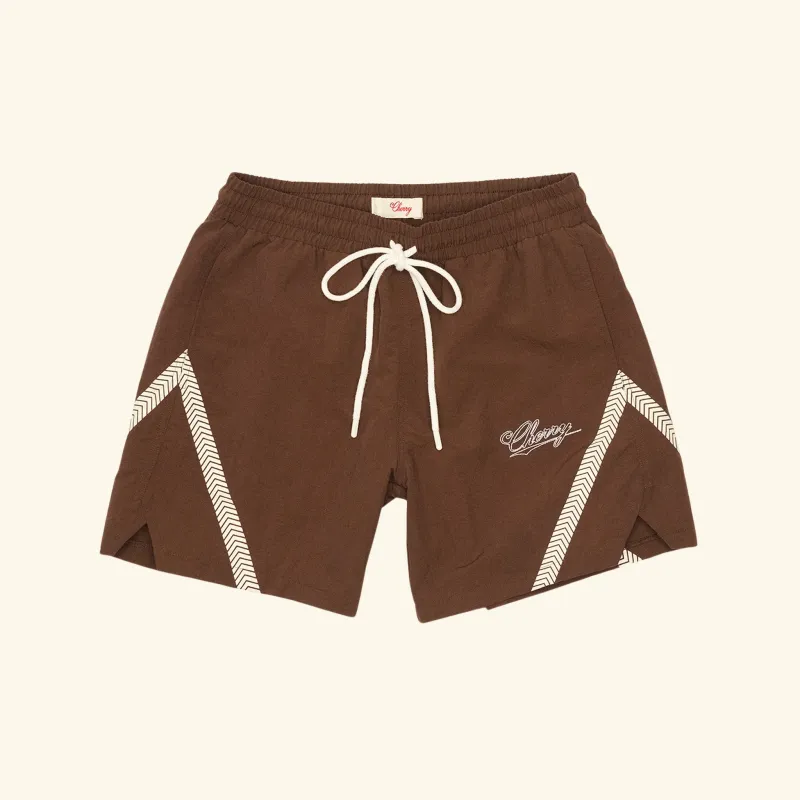Nylon Running Short (Brown) sold by Cherry LA