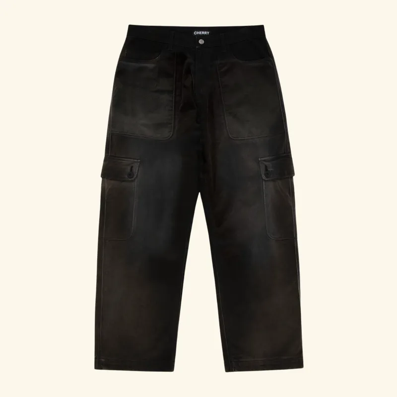 Six Pocket Cargo Pants (Vintage Black) sold by Cherry LA