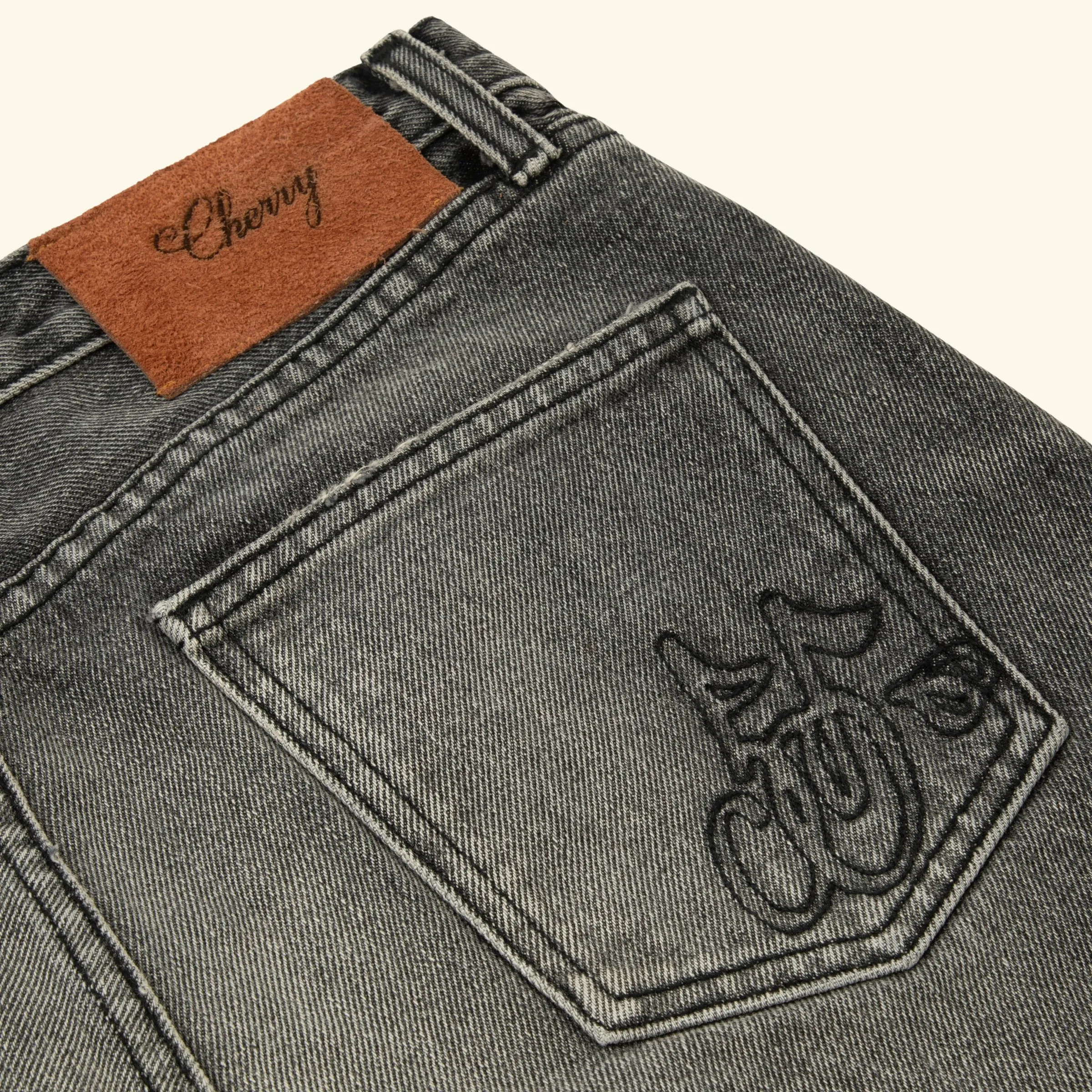 Straight 5 Pocket Denim (Grey) sold by Cherry LA product image thumbnail 3