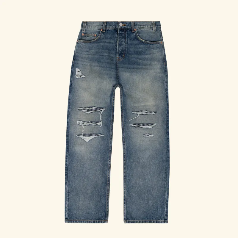 Railroad 5 Pocket Denim Jeans (Indigo) sold by Cherry LA