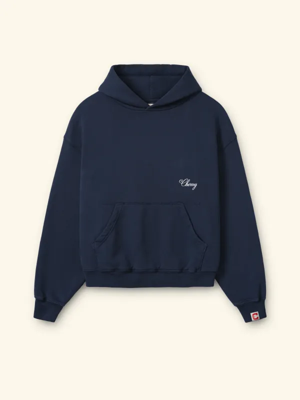American Classic Pullover Hoodie (Navy) made by Cherry LA