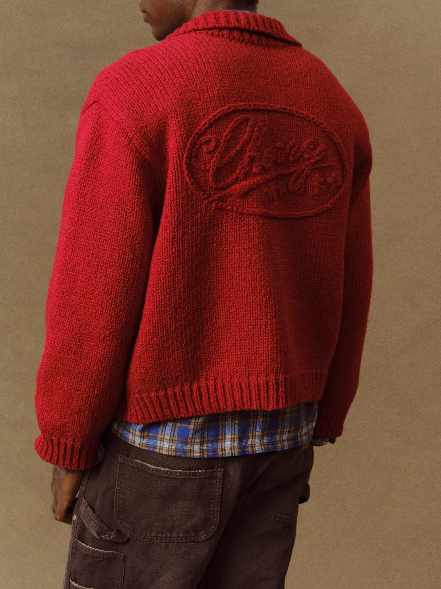 5 Star Cotton Knit Zip Jacket (Cherry Red) sold by Cherry LA product image thumbnail 3