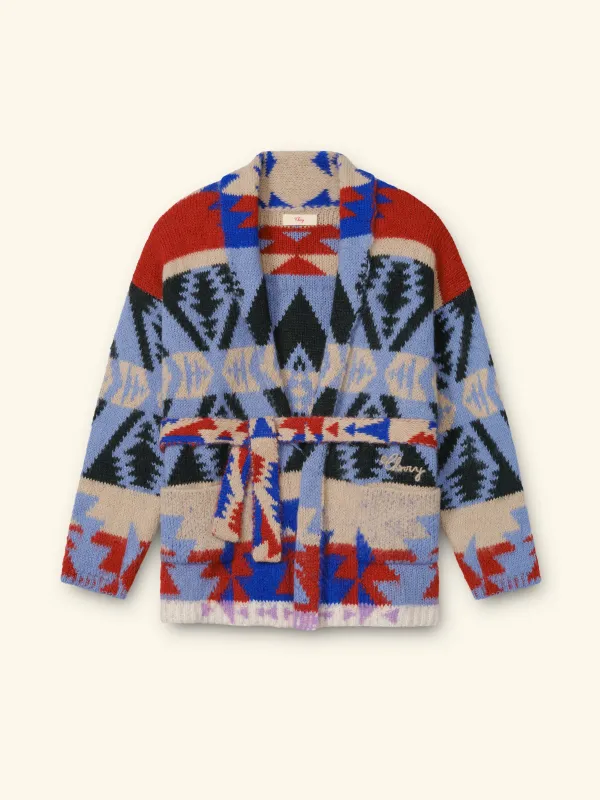 Frontier Striped Smoking Jacket made by Cherry LA
