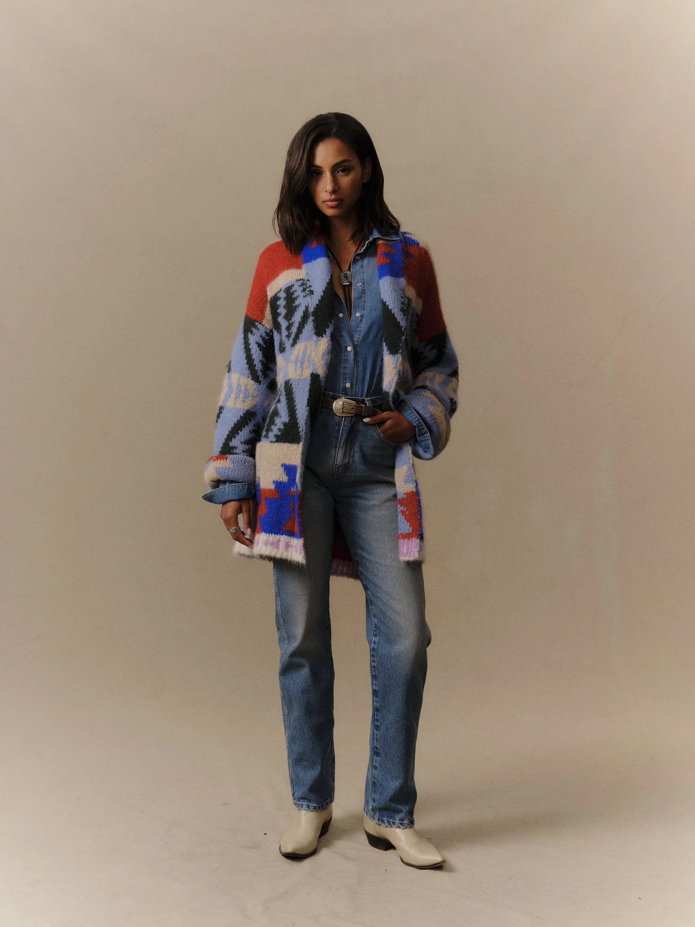 Frontier Striped Smoking Jacket sold by Cherry LA product image thumbnail 3
