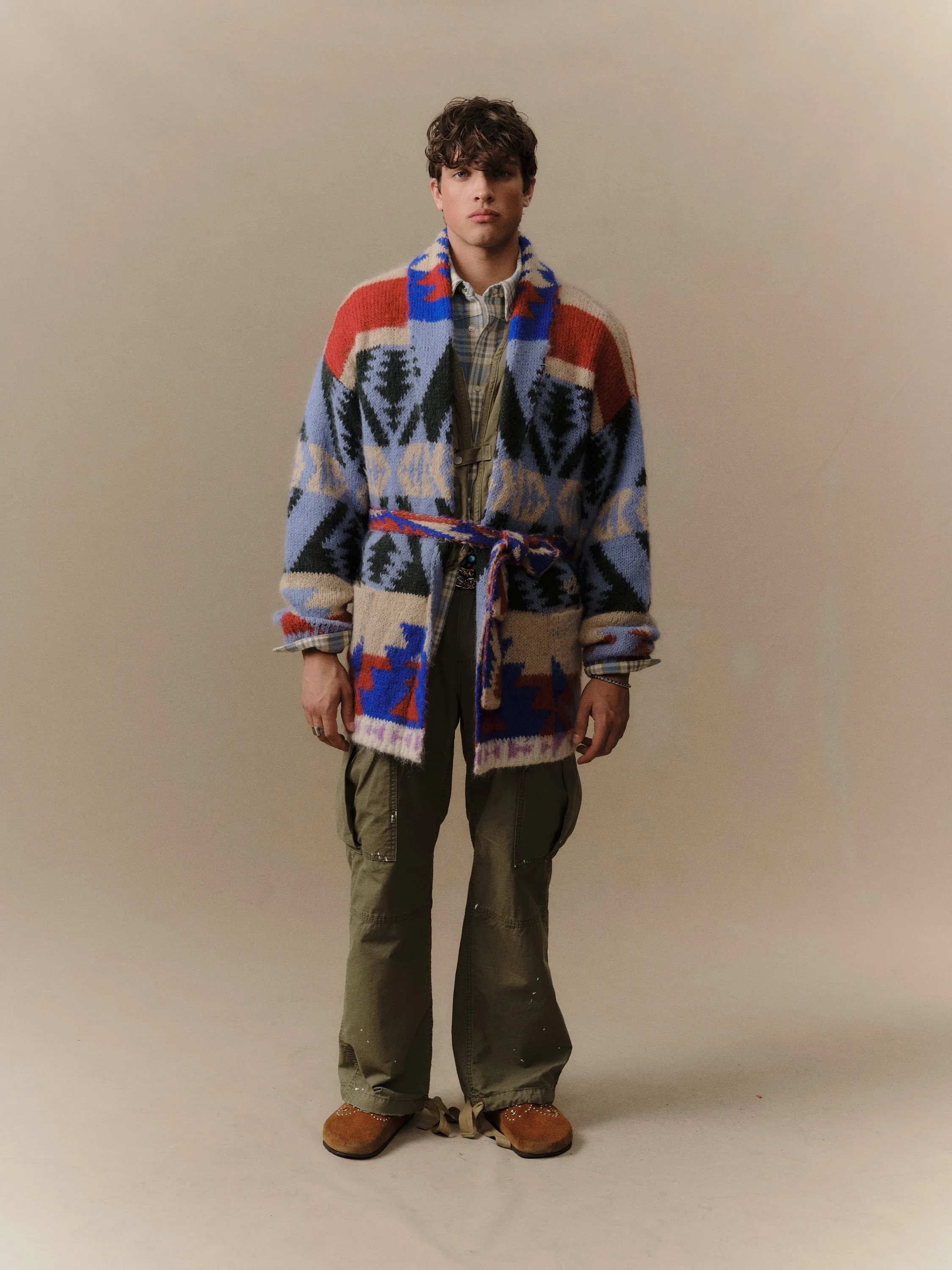 Frontier Striped Smoking Jacket sold by Cherry LA product image thumbnail 2