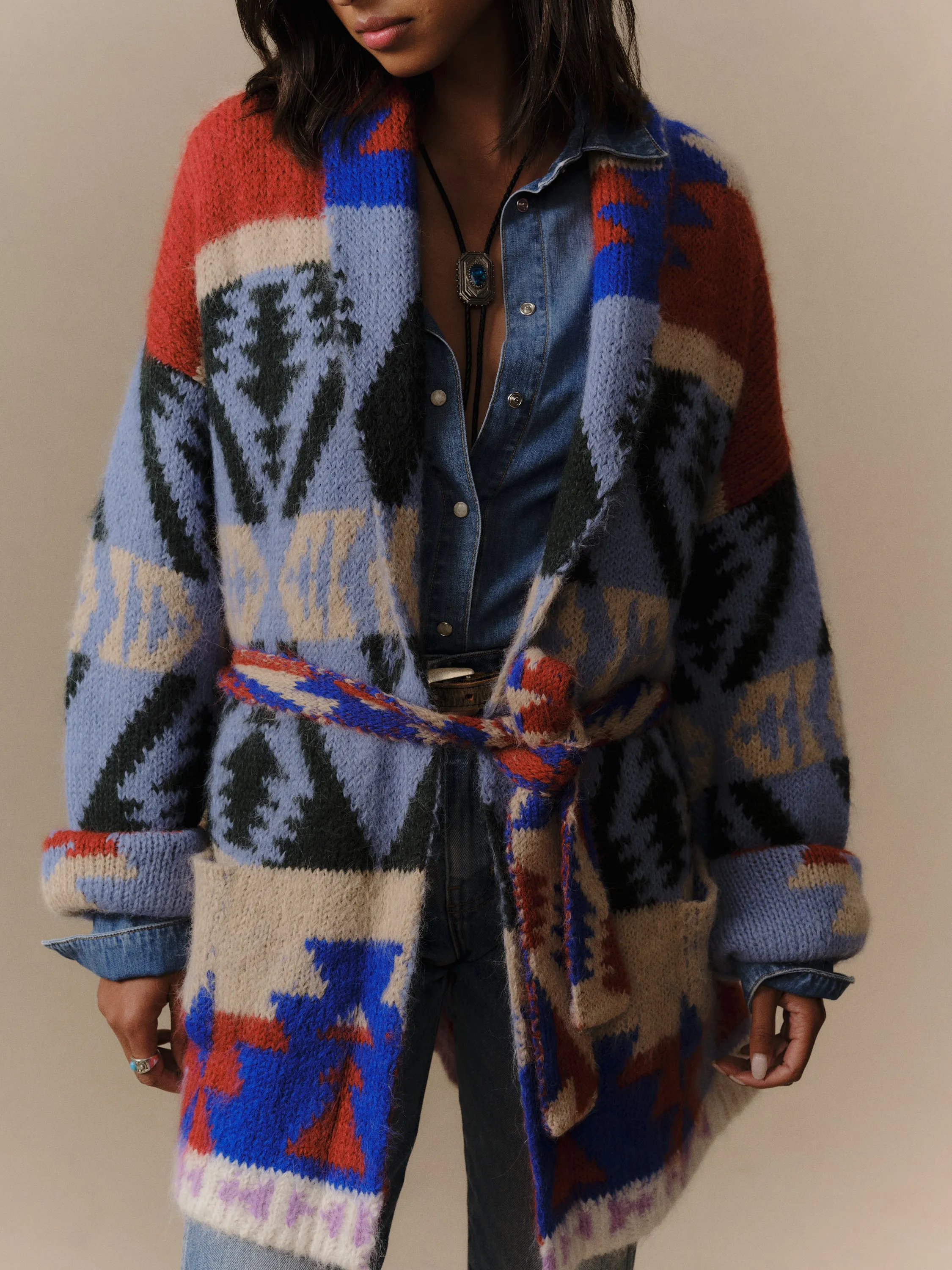 Frontier Striped Smoking Jacket sold by Cherry LA product image thumbnail 5