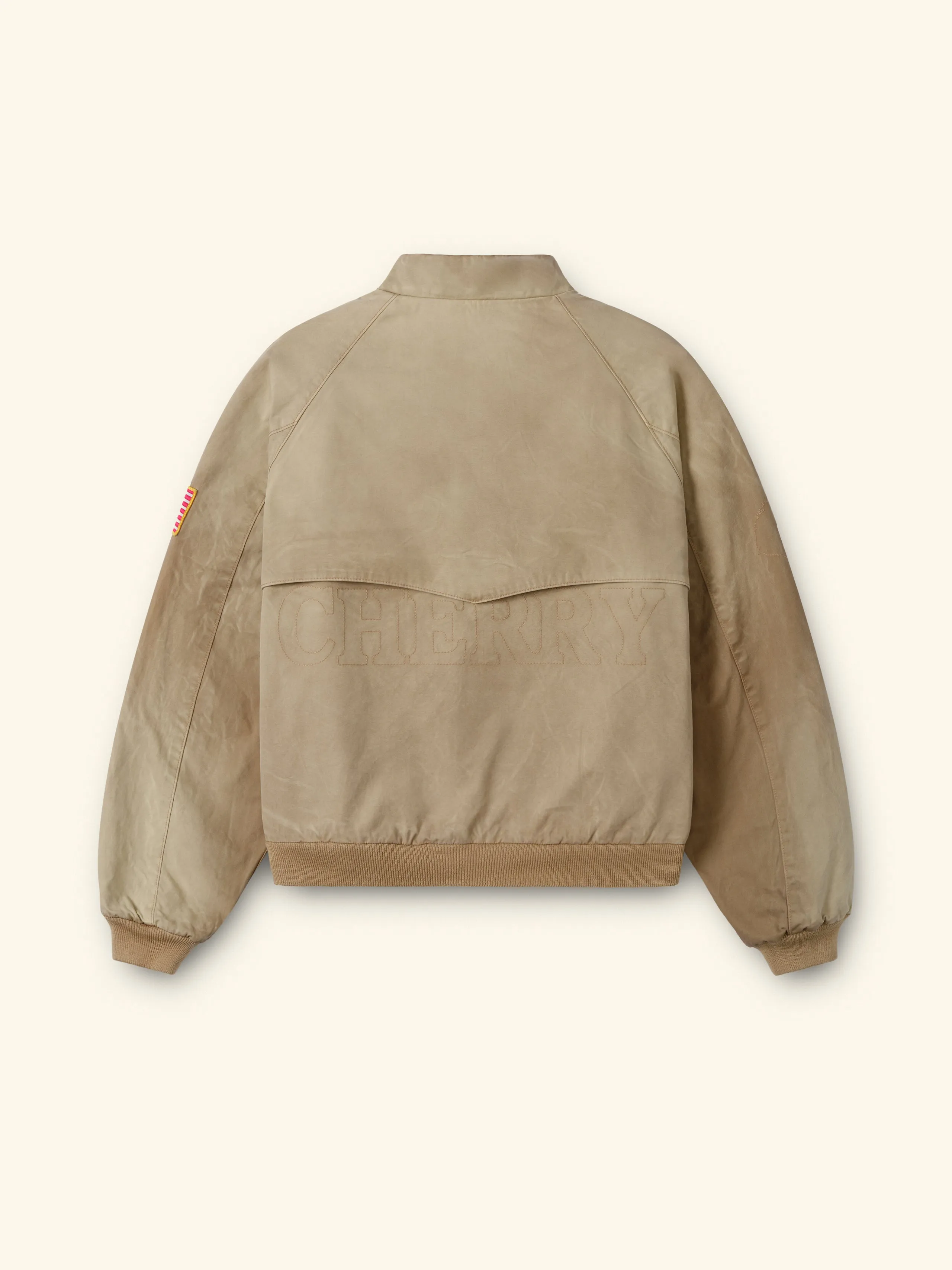 Sun Faded Championship Jacket (Tan) sold by Cherry LA product image thumbnail 5