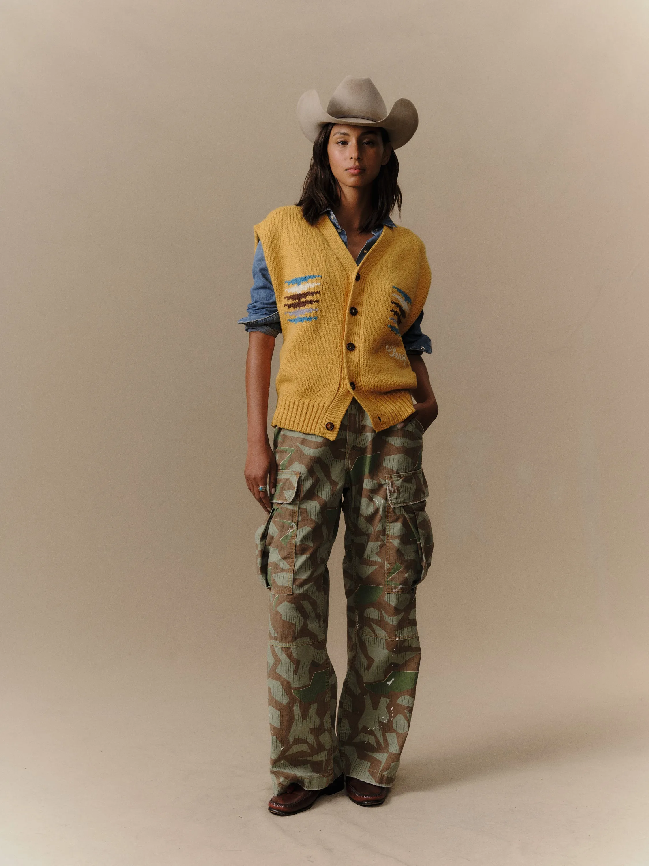 Frontier Knit Vest (Sun Yellow) sold by Cherry LA product image thumbnail 5