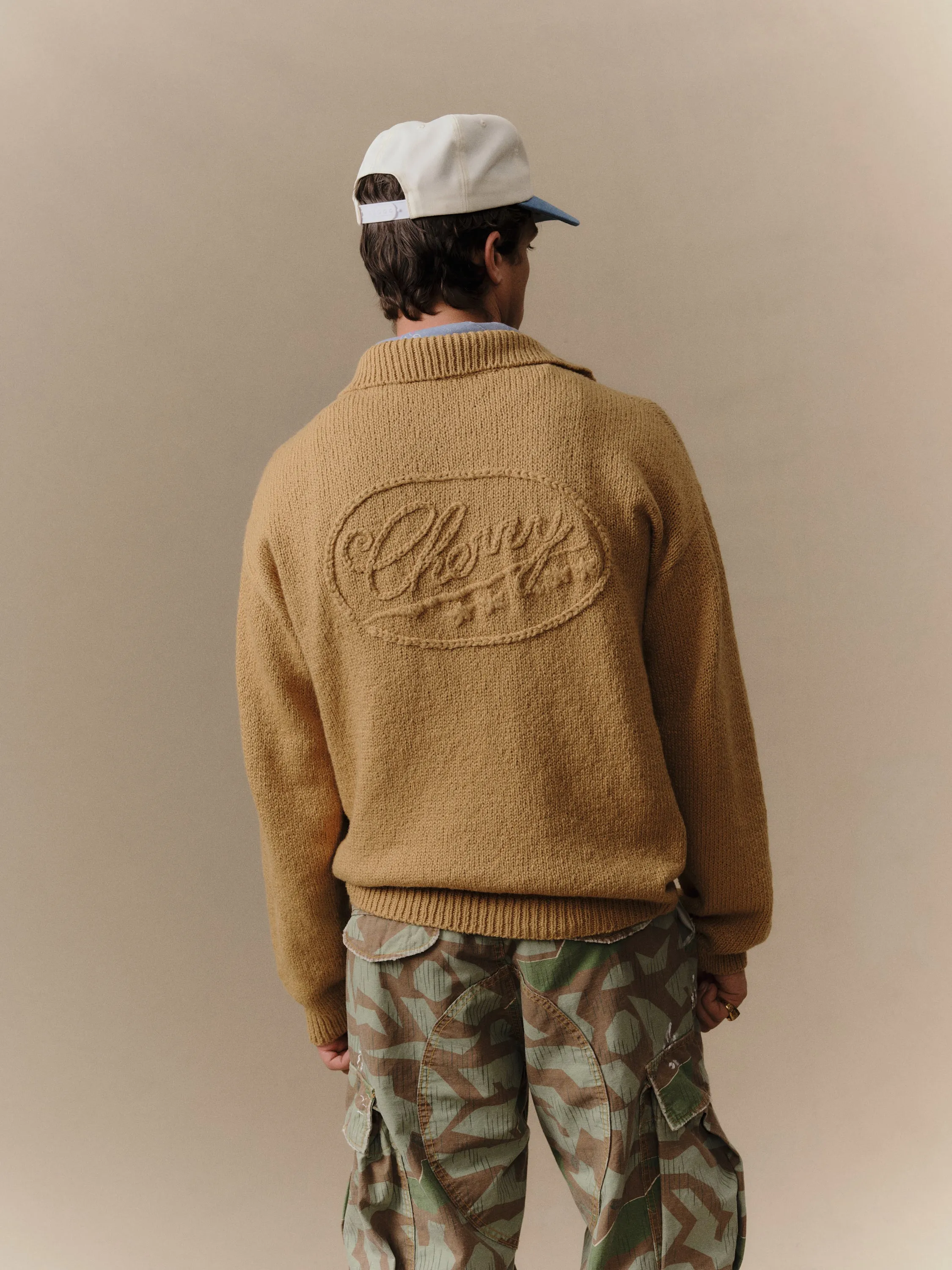 5 Star Henley Knit Crew (Desert Tan) sold by Cherry LA product image thumbnail 4