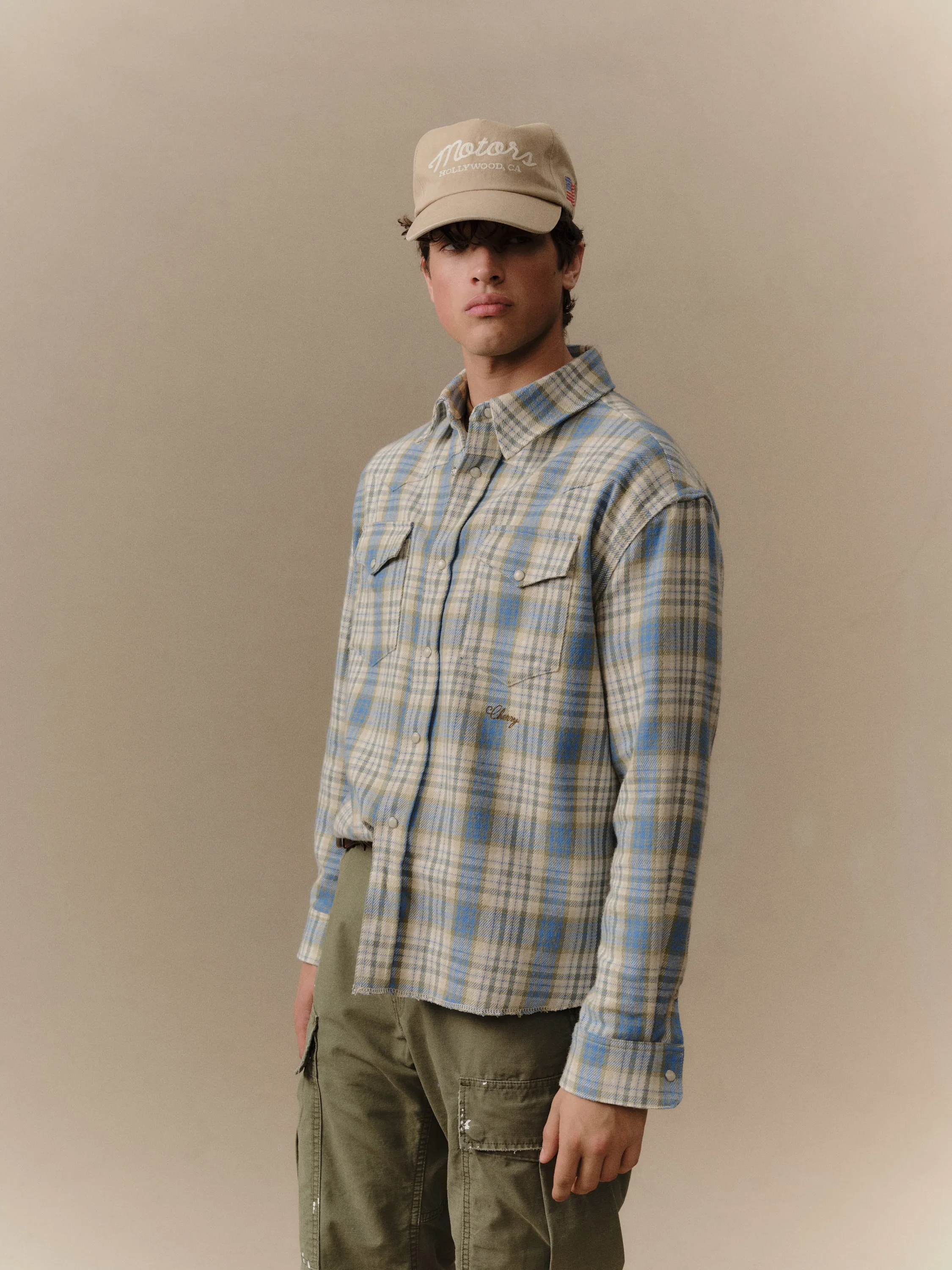 Plaid Western Shirt sold by Cherry LA product image thumbnail 3