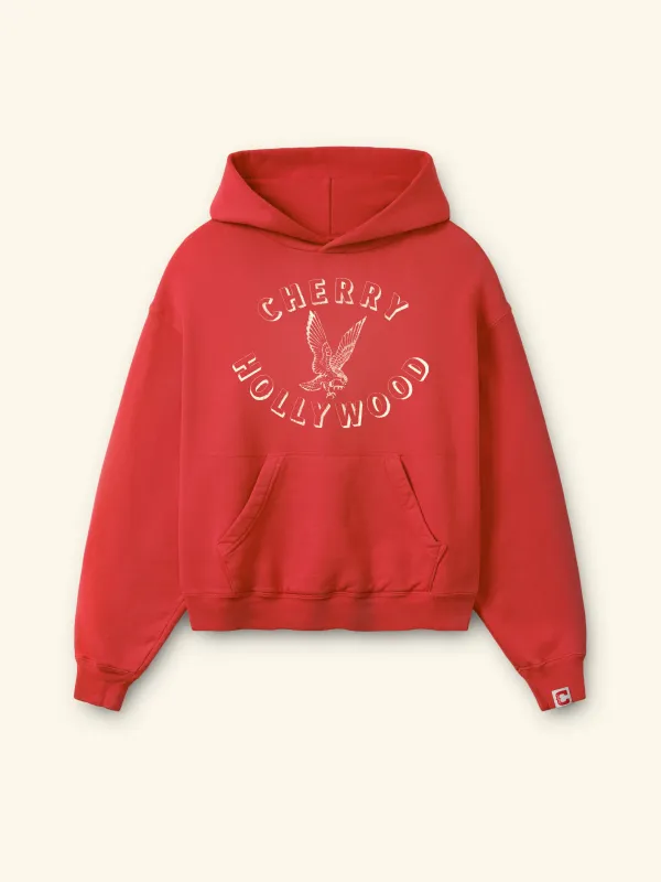 Hollywood Pullover Hoodie (Tomato) made by Cherry LA