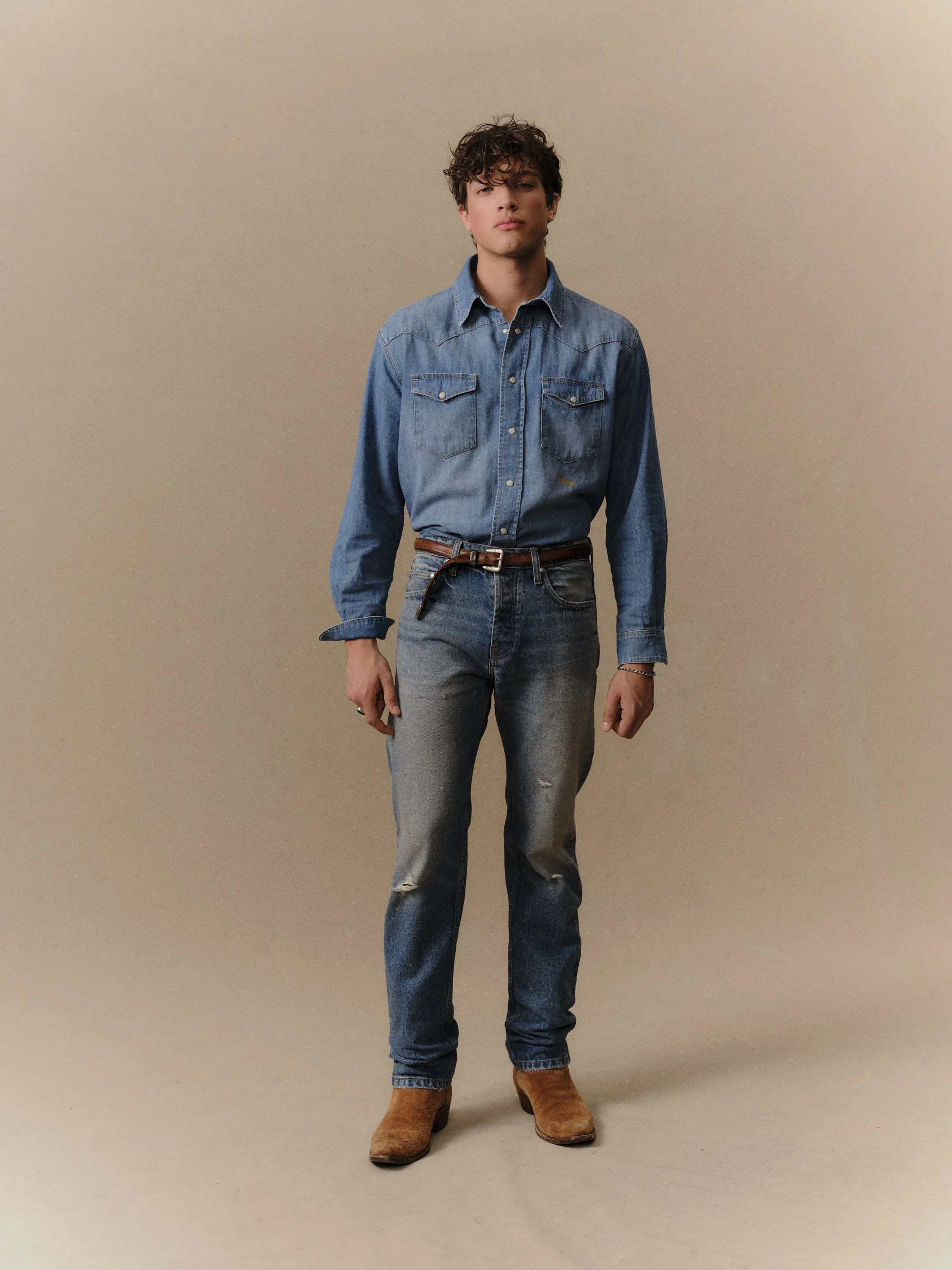 Straight 5 Pocket Jeans (Painters Wash) sold by Cherry LA product image thumbnail 2