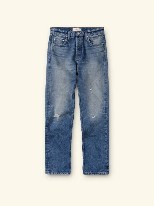 Straight 5 Pocket Jeans (Painters Wash) made by Cherry LA