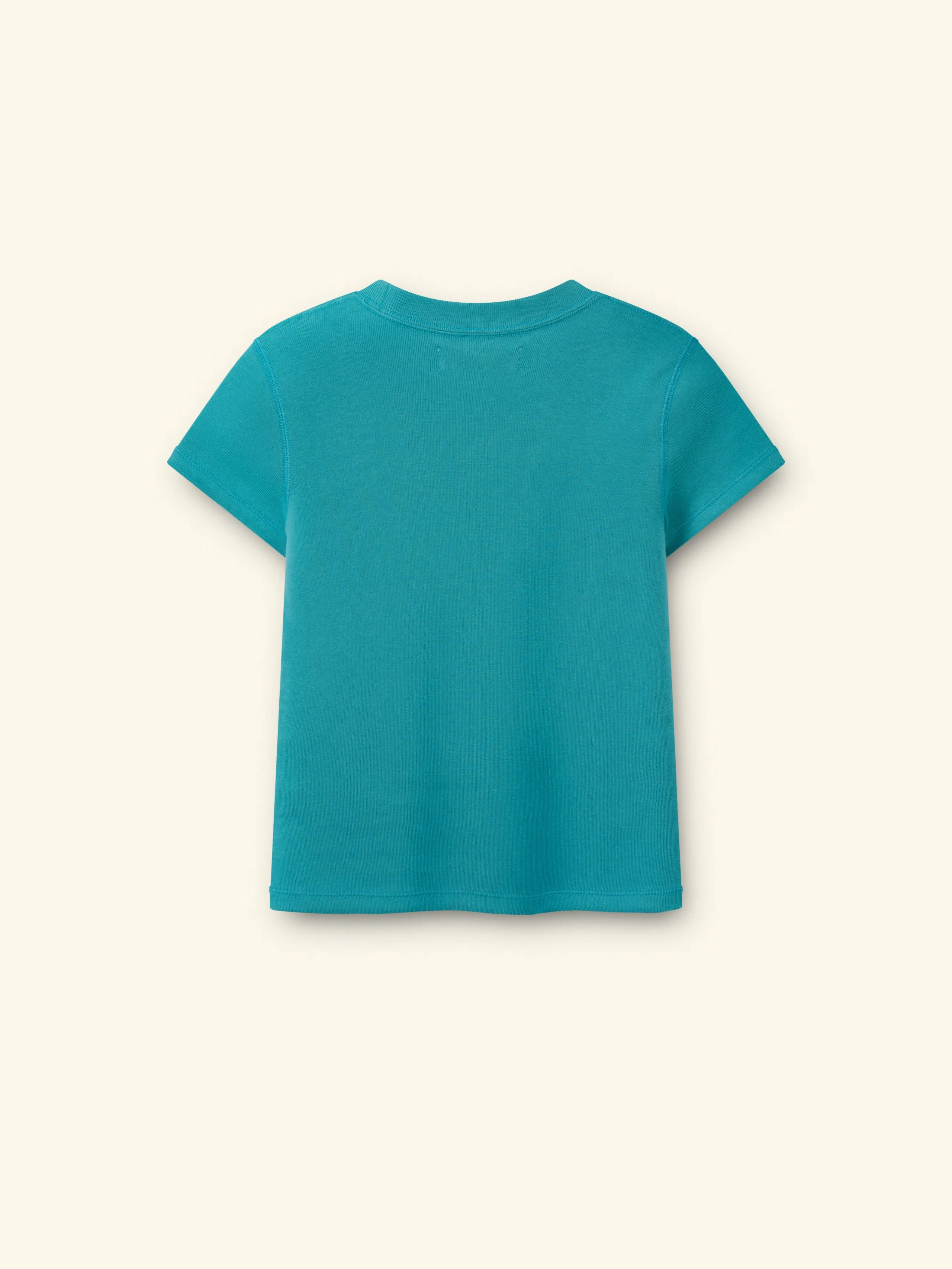Women's Ribbed Fitted Tee (Turquoise) sold by Cherry LA product image thumbnail 2