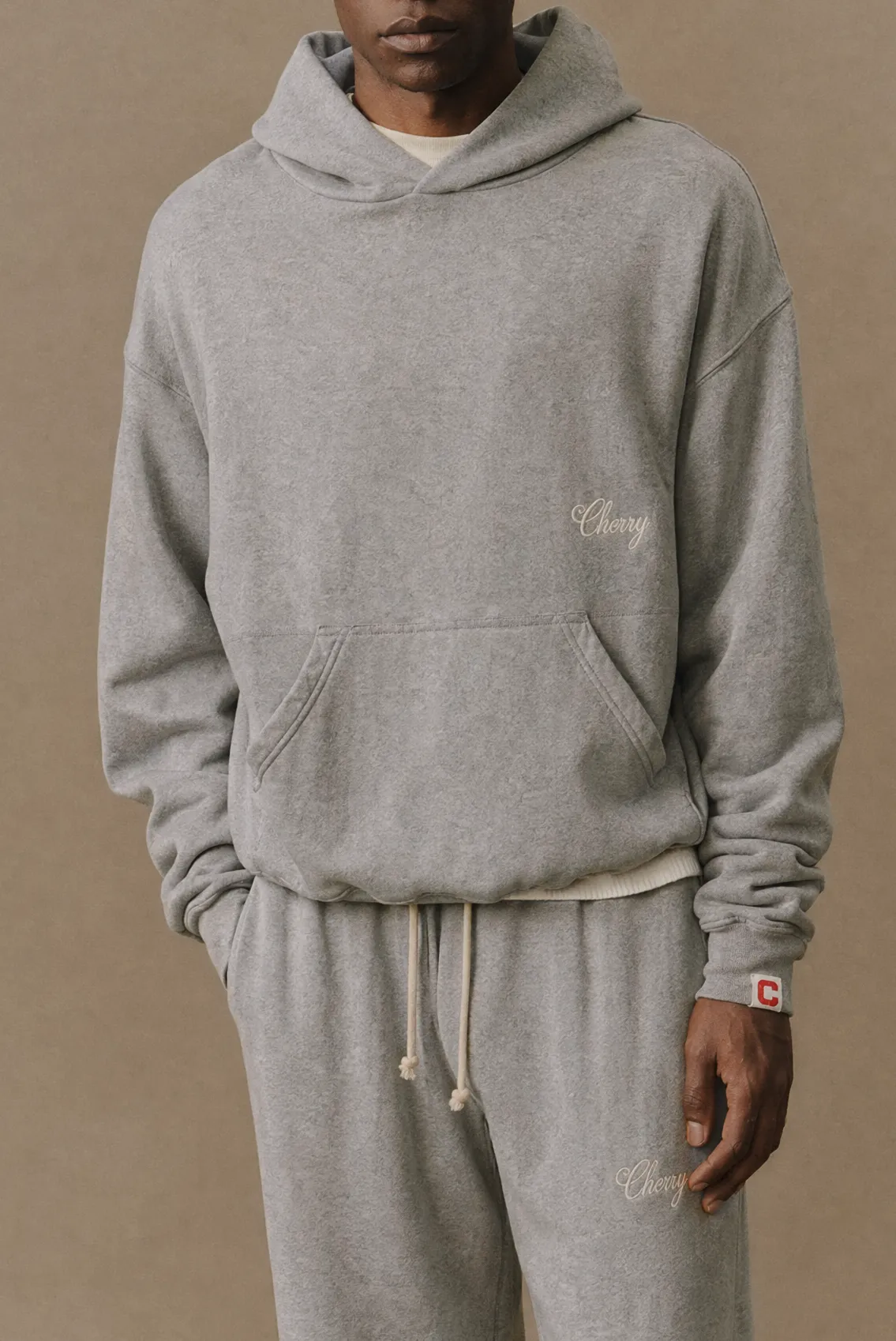 American Classic Pullover Hoodie (Heather Grey) sold by Cherry LA product image thumbnail 3