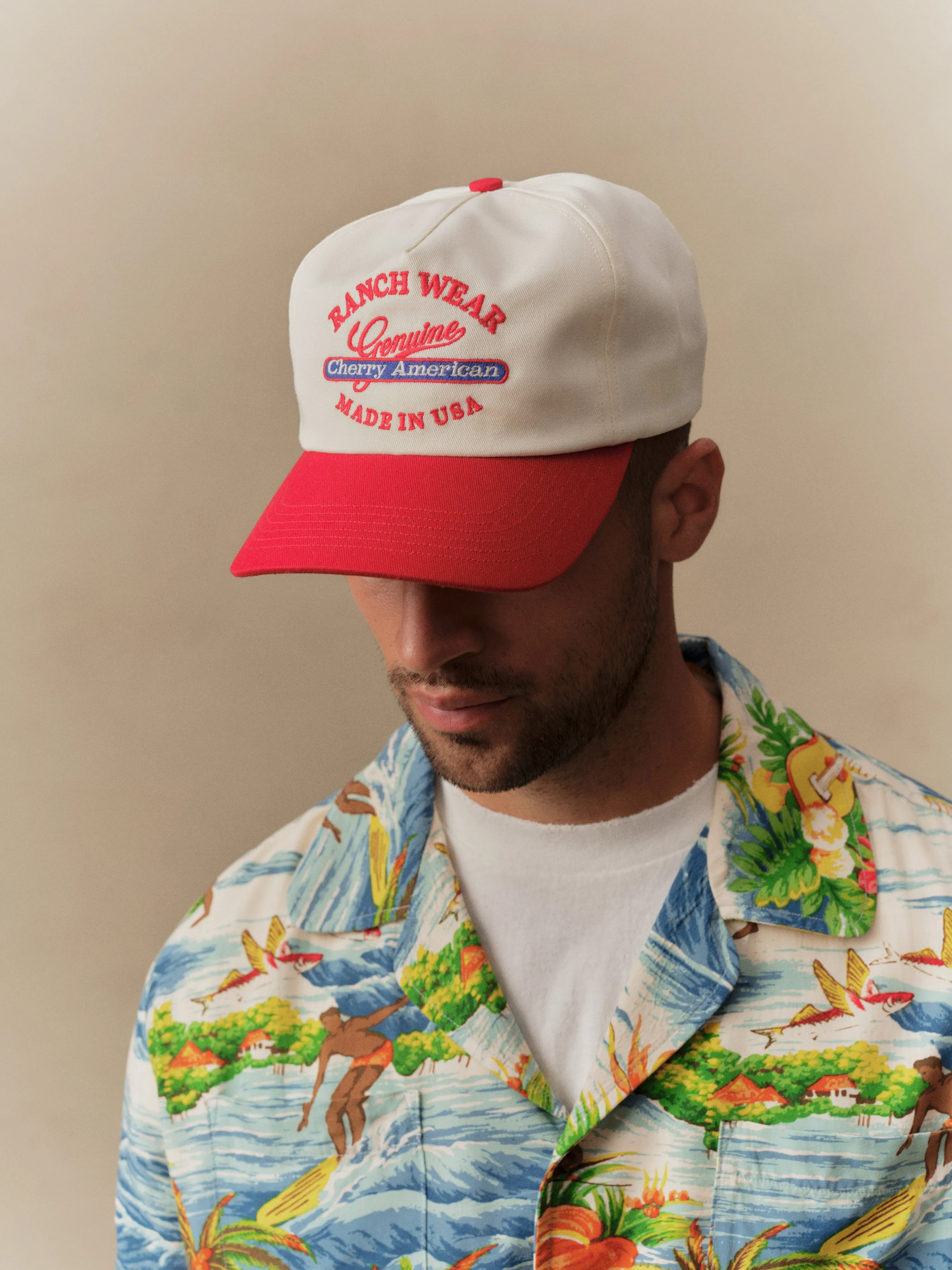 Ranchwear 5 Panel Hat (Cherry Red) sold by Cherry LA product image thumbnail 2