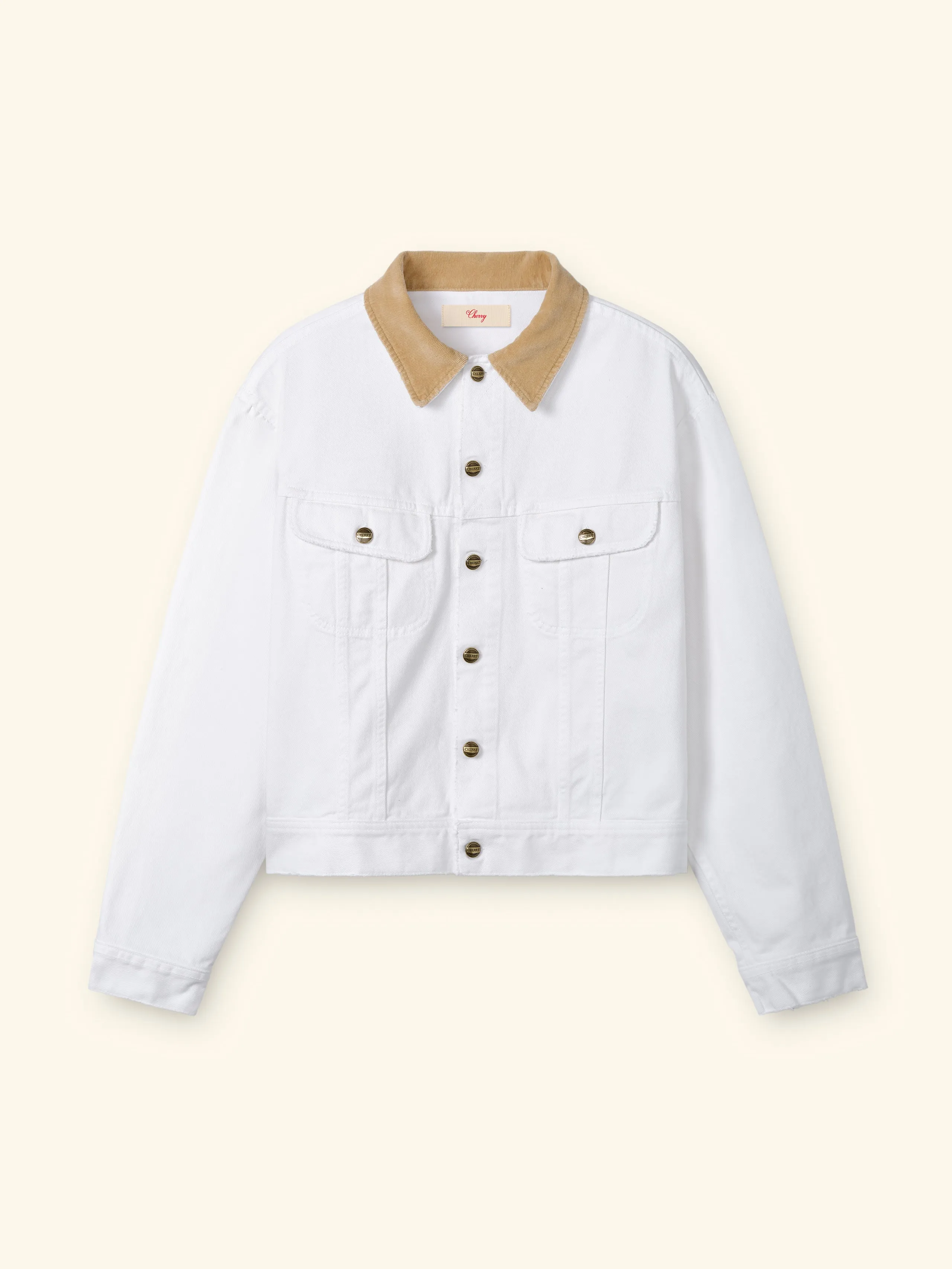 Denim Trucker Jacket (Vintage White) sold by Cherry LA