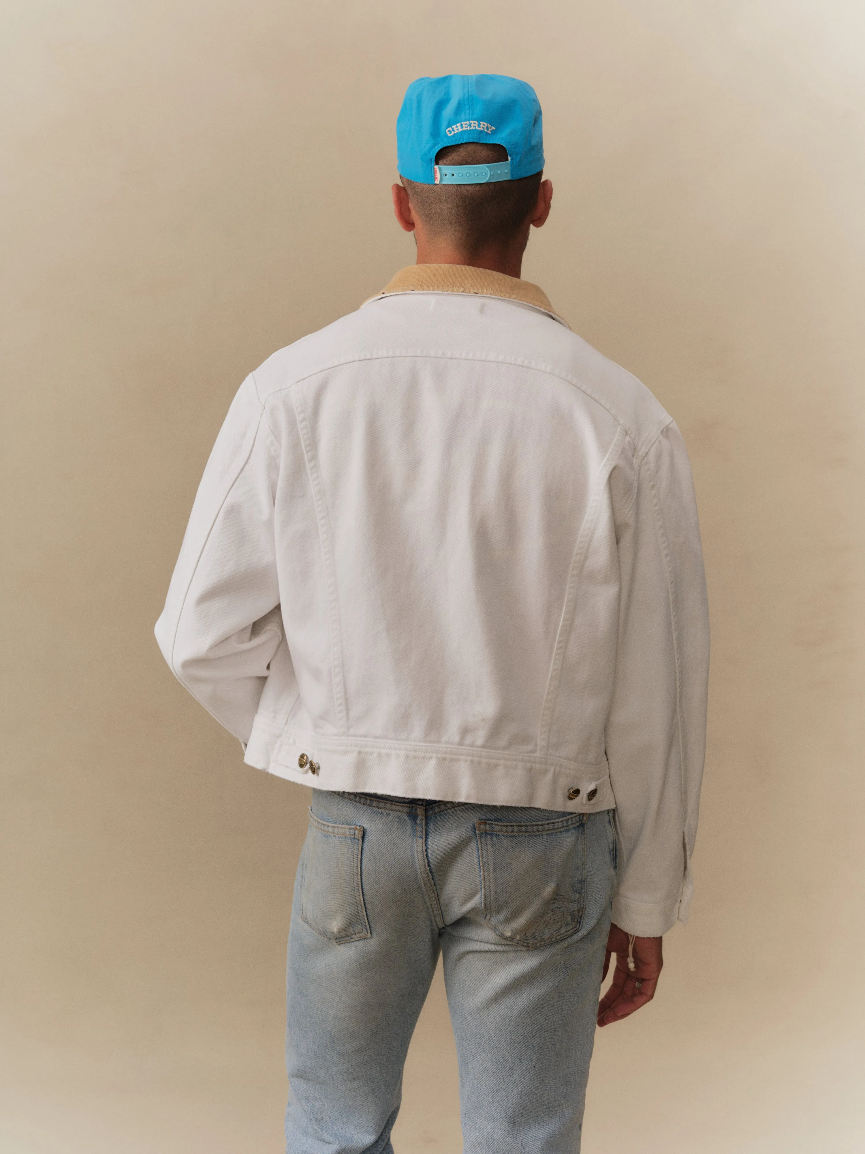 Denim Trucker Jacket (Vintage White) sold by Cherry LA product image thumbnail 3