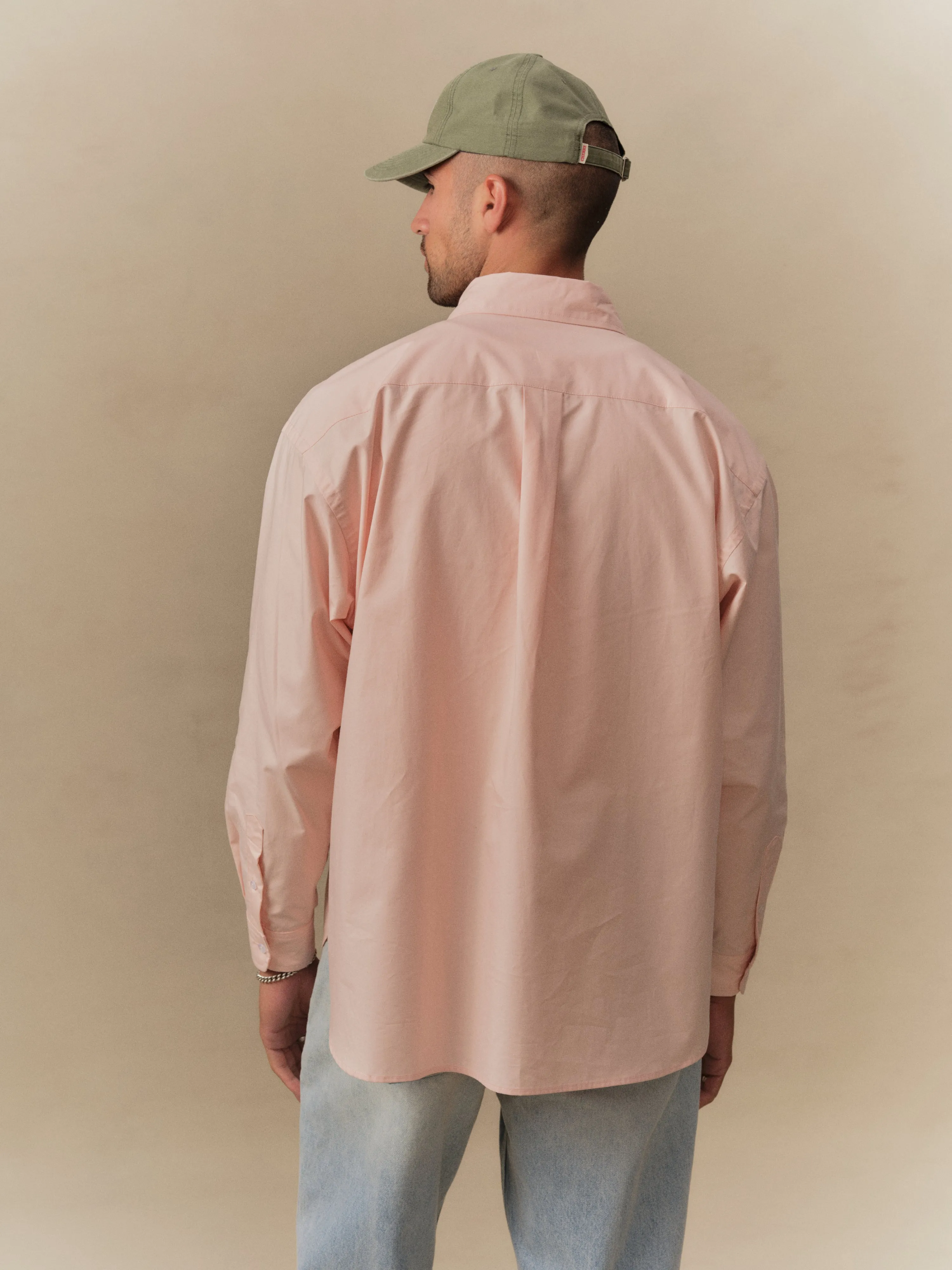Boxy Oxford Shirt (Pink) sold by Cherry LA product image thumbnail 3