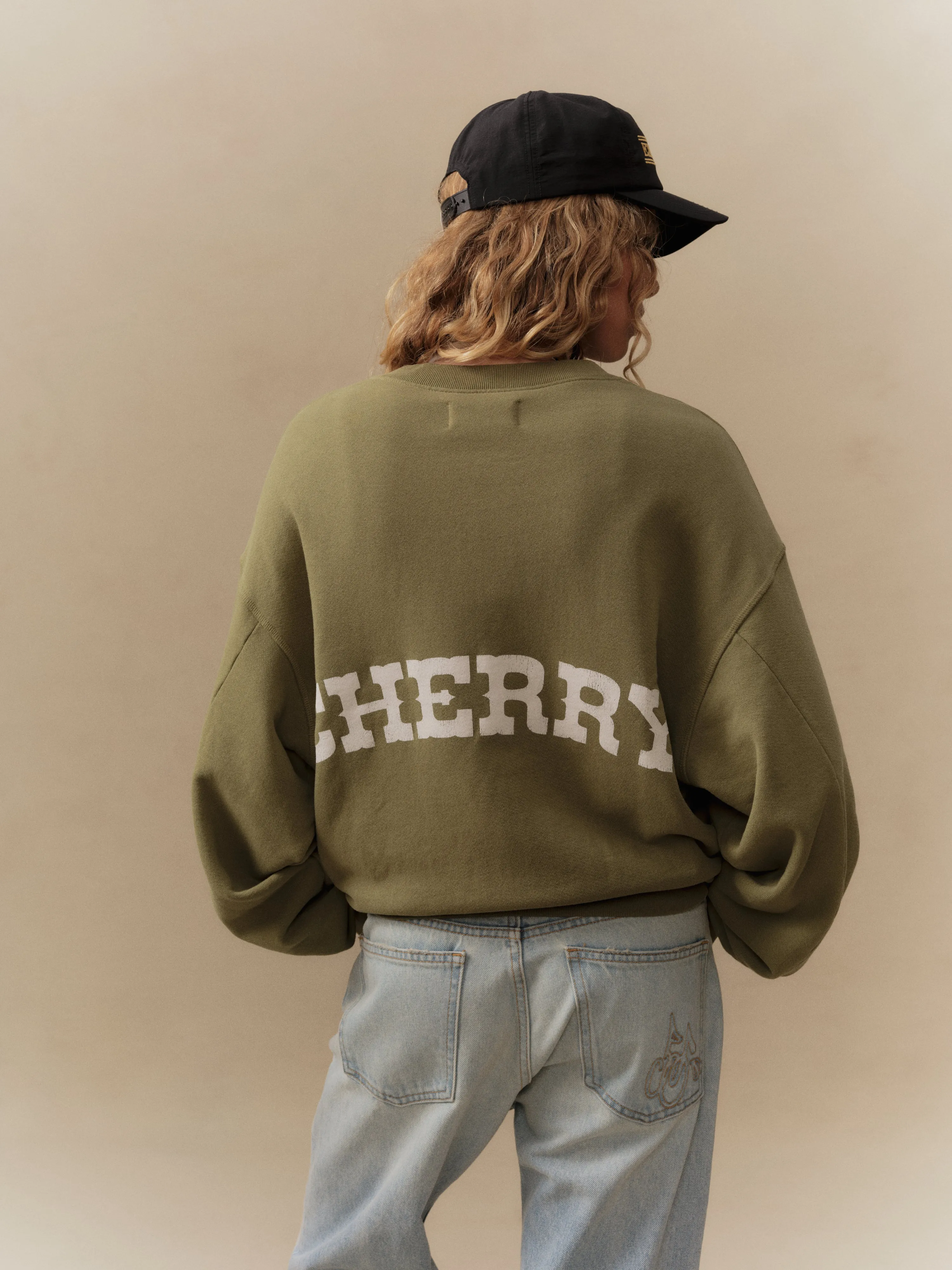 Gecko Zip Up Crew (Cactus) sold by Cherry LA product image thumbnail 3