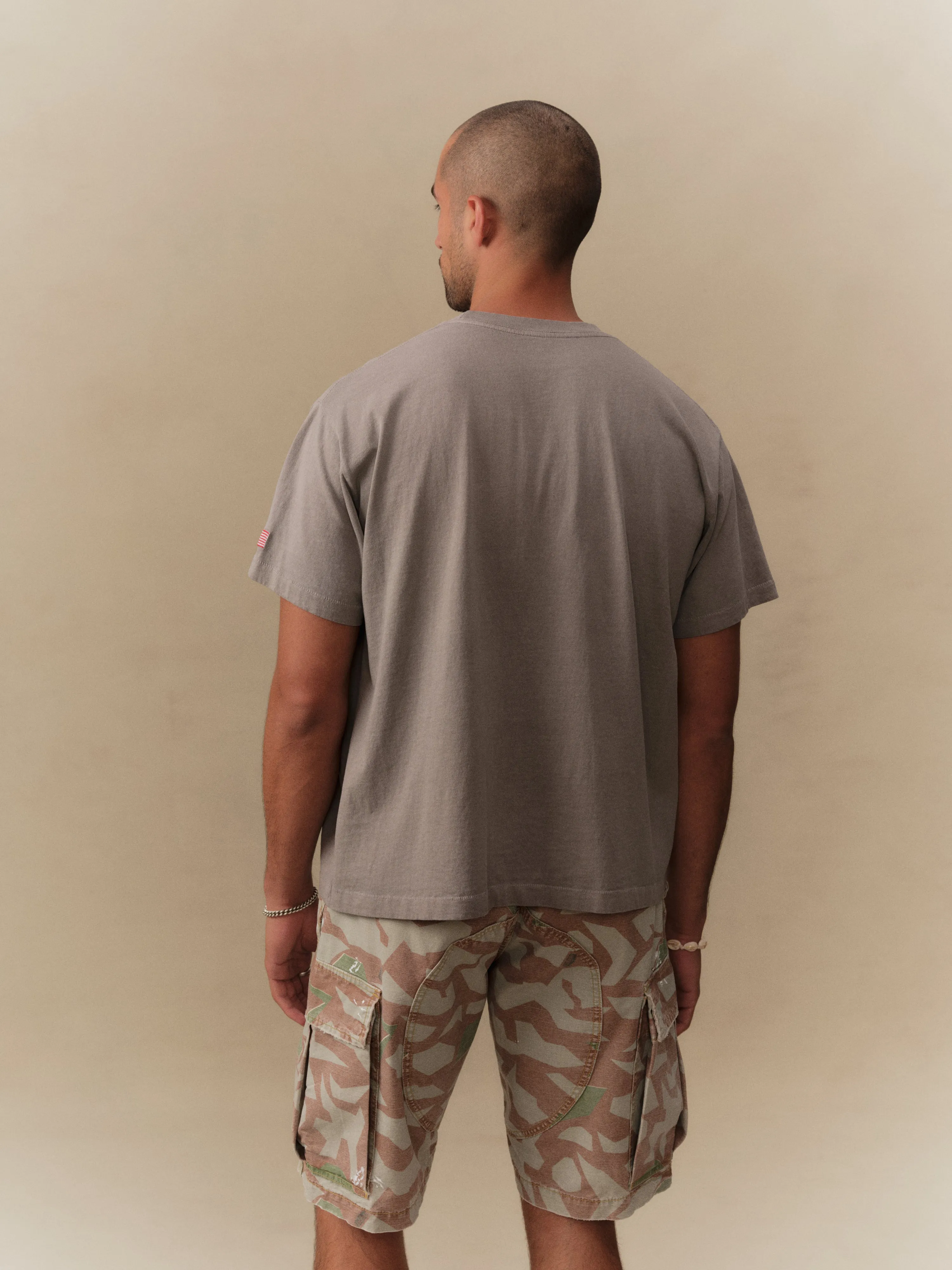 5 Star Boxy Pocket T-Shirt (Smoke) sold by Cherry LA product image thumbnail 3