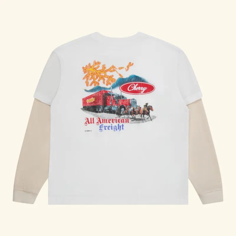 Truck Boxy Pocket Thermal L/S Tee made by Cherry LA
