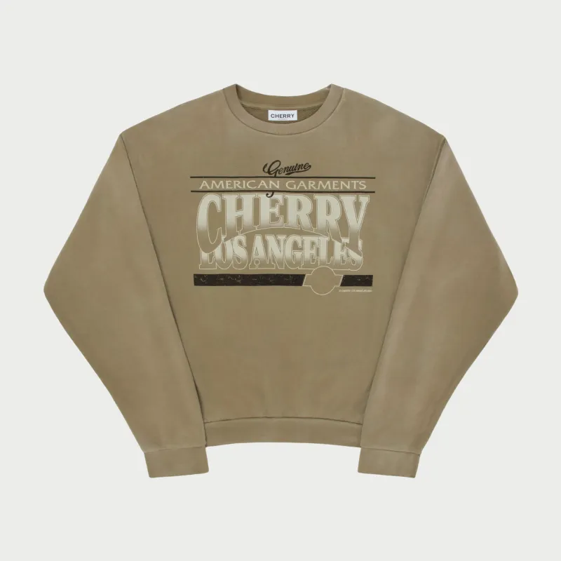 American Garments Crewneck (Olive) made by Cherry LA