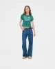 Vanson Mesh Baby Tee (Teal) sold by Cherry LA
