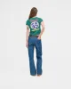 Vanson Mesh Baby Tee (Teal) sold by Cherry LA