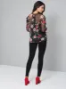 Floral Ruffle Detail Top in Black sold by Chi Chi London