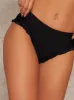 High Waisted Bikini Bottoms in Black sold by Chi Chi London