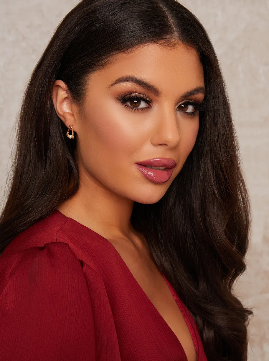 Faux Pearl Pierced Earrings in Gold Tone sold by Chi Chi London product image thumbnail 2