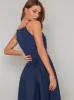 High Neck Cami Strap Midi Dress In Blue sold by Chi Chi London