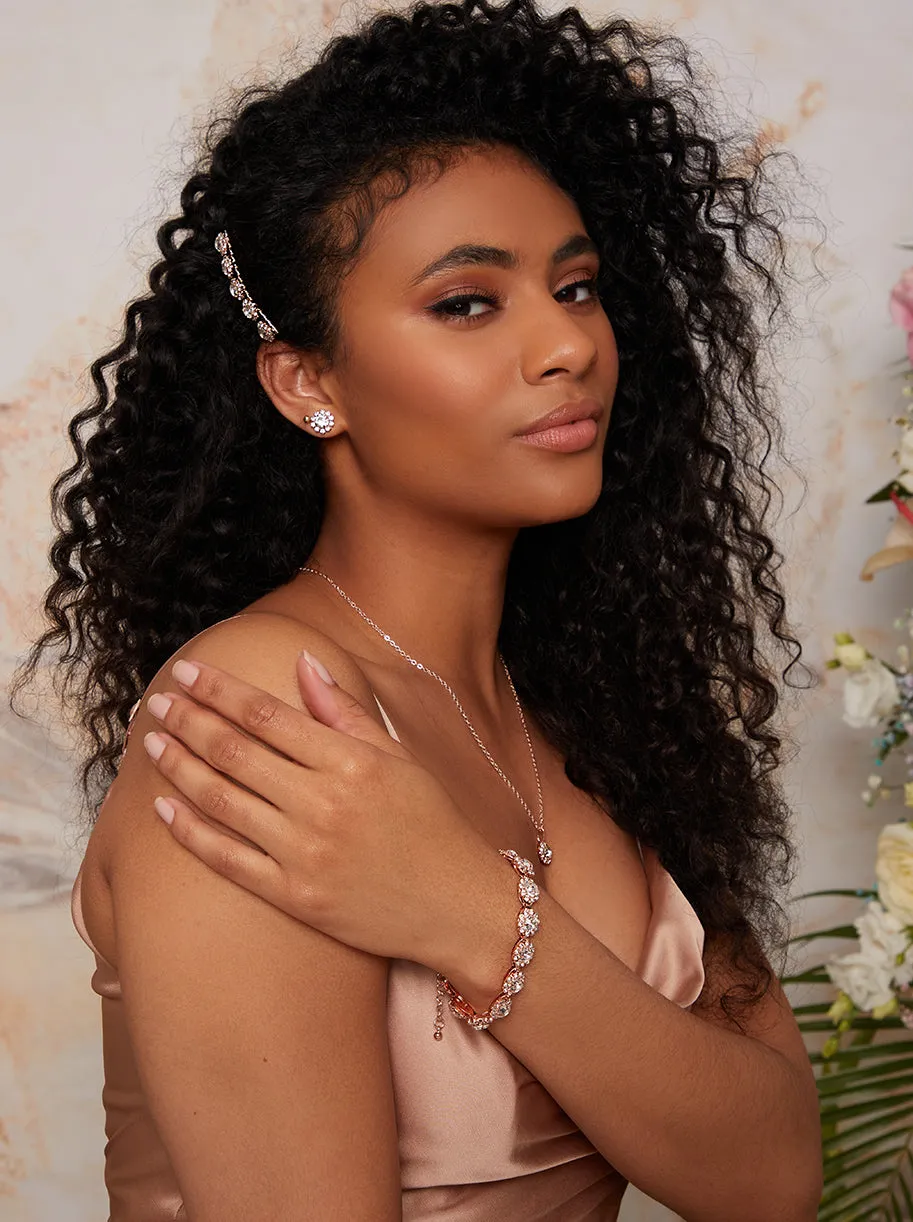 Gemstone Encrusted Jewellery Set in Rose Gold sold by Chi Chi London product image thumbnail 3