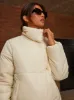 Oversized Duvet Short Padded Coat in Cream sold by Chi Chi London