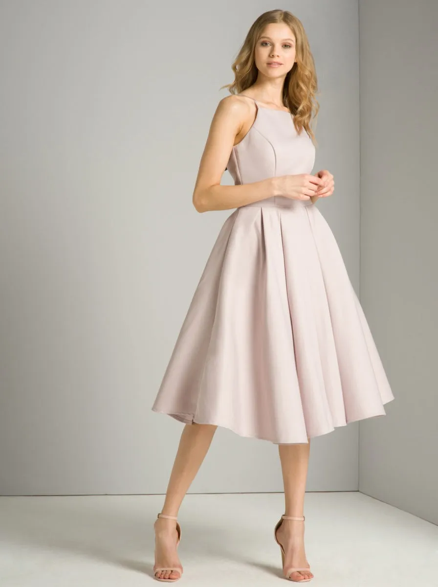 High Neck Midi Dress in Purple sold by Chi Chi London product image thumbnail 3