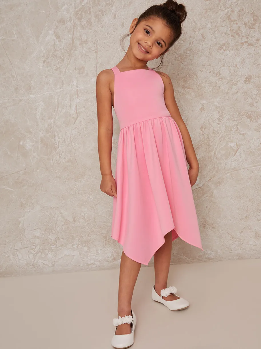 Girls Sun Dress in Pink sold by Chi Chi London product image thumbnail 2