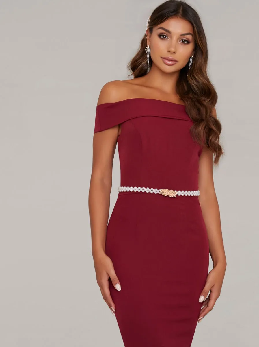 Pearl Detail Rose Gold Detail Belt sold by Chi Chi London product image thumbnail 2