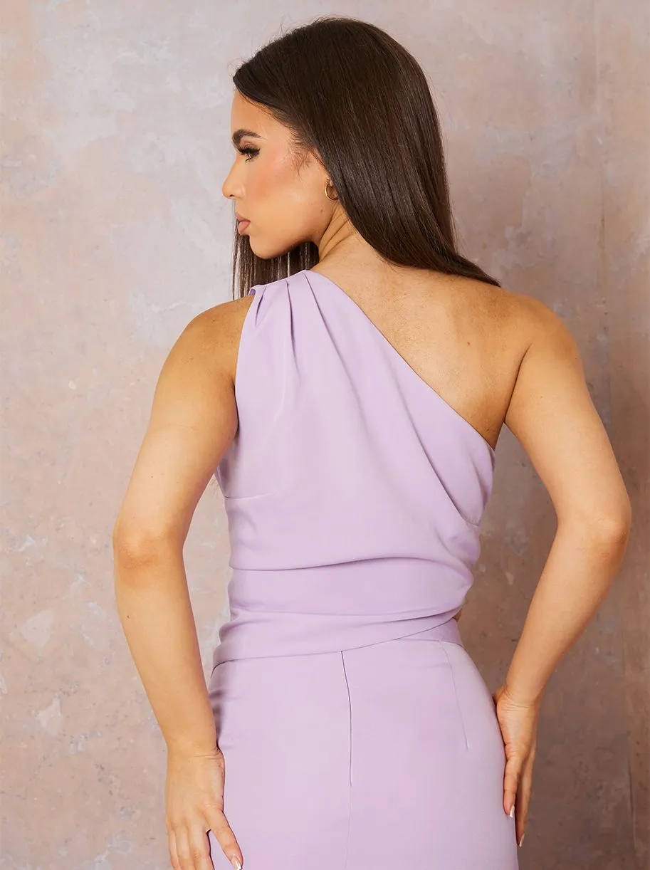 Asymmetric Top in Lilac sold by Chi Chi London product image thumbnail 5