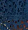Plus Size One-Shoulder Premium Lace Midi Dress in Blue sold by Chi Chi London